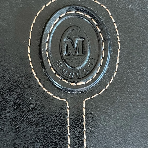 MONDANI | Vintage Black Leather Shoulder Purse - Picture 6 of 11